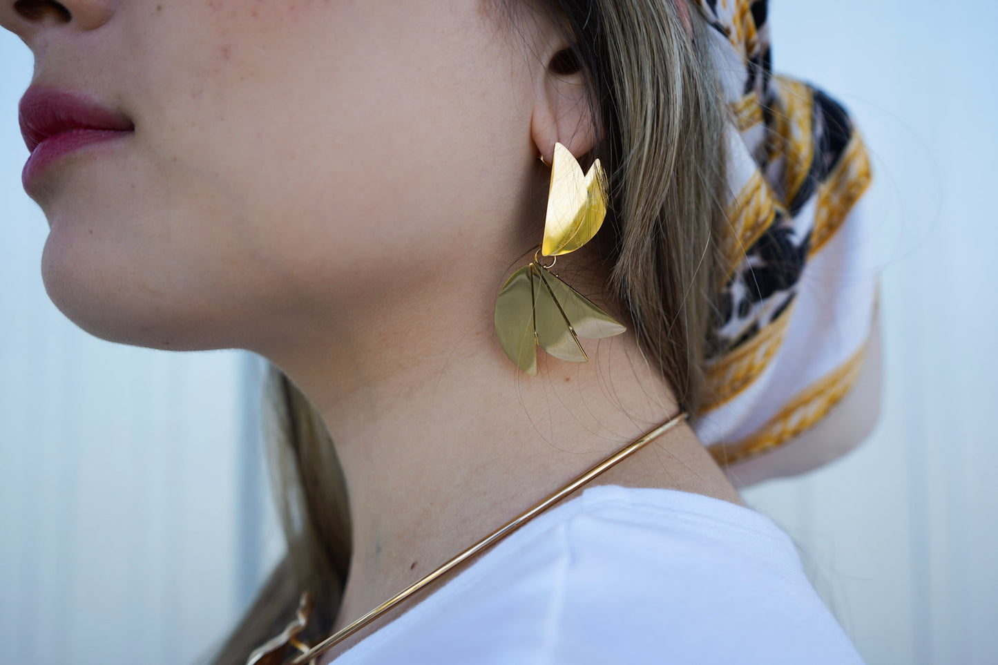 Aros Pétalos Dorados