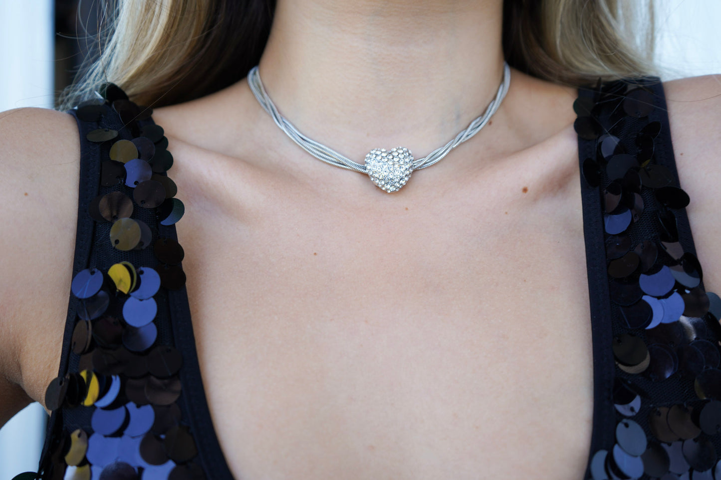 Choker Crystal Heart