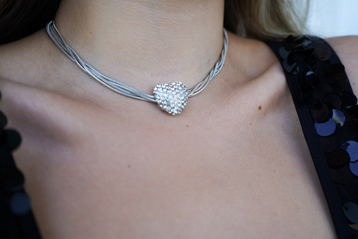 Choker Crystal Heart